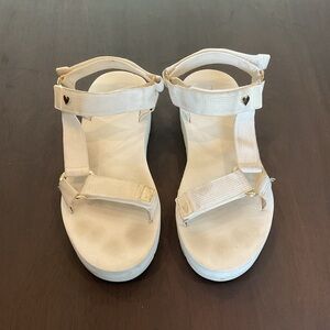 Stoney Clover Lane x Target white sandals